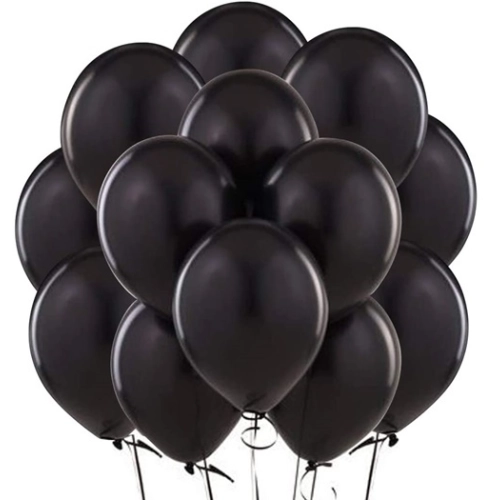 Balony dekoracja urodziny wesele ślub czarny 50x